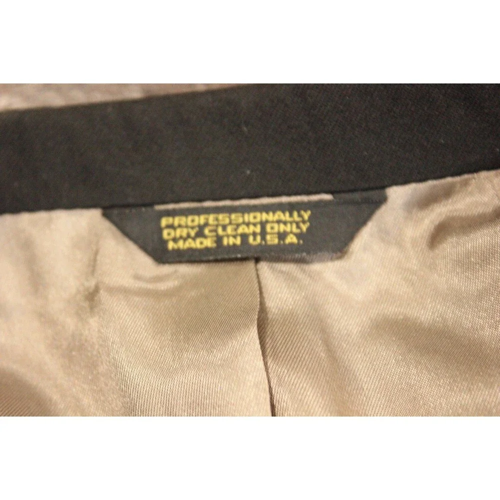 Givenchy BlazerBlack Gold Buttons Wool 2 Btn Vintage 42R Made in USA